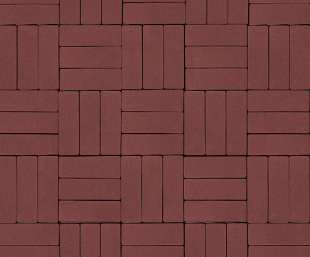 Тротуарная плитка Artstein Паркет 60 мм Красный
