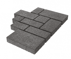 Тротуарная плитка Stellard Микс Сити 60 мм Серый