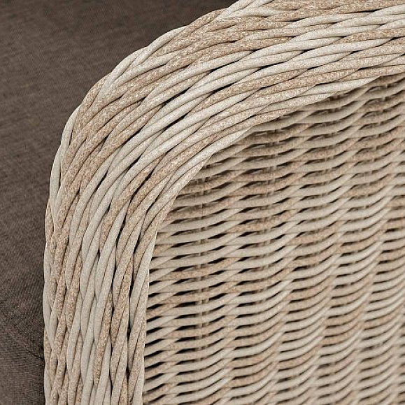 Кресло Гляссе 4SIS плетеное из искусственного ротанга, цвет бежевый фото 2