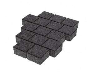 Тротуарная плитка Stellard Квадрат 150x150x80 мм Черный