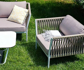 Кресло Касабланка 4SIS из роупа (веревки), цвет бежевый