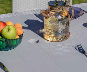 Обеденный стол July Royal Family из пластика, цвет светло-серый