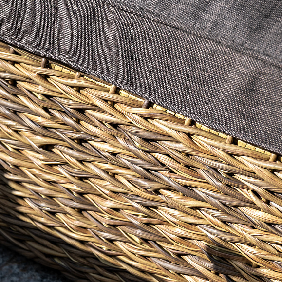 Лунго модуль диванный угловой с подушками, цвет соломенный (гиацинт) фото 6