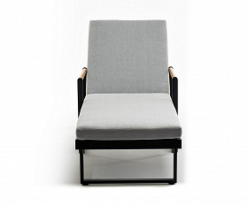 Шезлонг из алюминия MAYA темный графит Joygarden