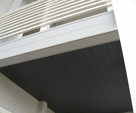 Террасная доска Экодэк Брайт Вельвет Шале, цвет Серый Дым