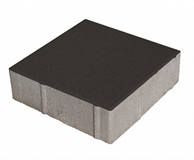 Тротуарная плитка 342 Механический завод Квадрат 200х200х80 мм, Черный