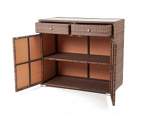 Мальта тумба плетеная из искусственного ротанга, цвет коричневый