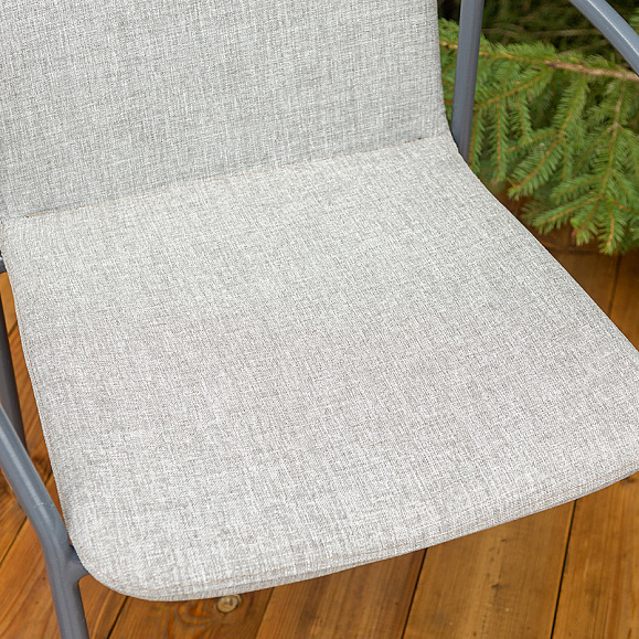 Марокко стул из текстилена nanotex, алюминиевый каркас, цвет серый фото 7