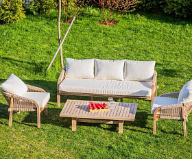 Лаунж-зона Michelle Royal Family из дерева, цвет бежевый