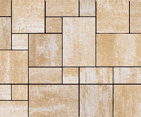 Тротуарная плитка 342 Механический завод Вилла ColorMix 80мм Каракум