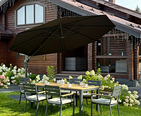 Зонт Sky Black Royal Family круглый в комплекте с утяжелителями