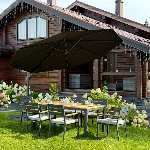 Зонт Sky Black Royal Family круглый в комплекте с утяжелителями фото 2