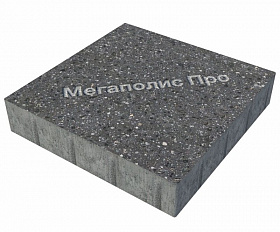 Тротуарная плитка Фабрика Готика Квадрат 400х400х100 мм Ильменит FINERRO