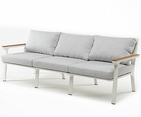 Диван из алюминия CONCORDE 3-х местный белый Joygarden