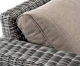 Лаунж-зона Боно 4SIS из искусственного ротанга, цвет графит