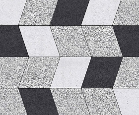 Тротуарная плитка Выбор Ромб Б.1.Р.8 Стоунмикс Бело-черный
