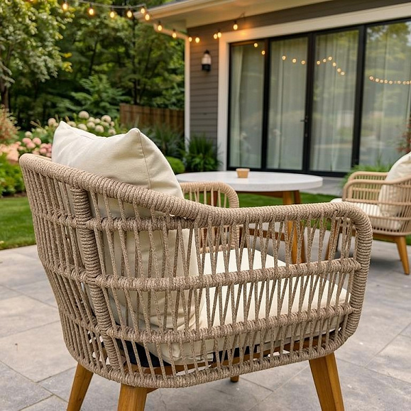 Обеденный комплект Eleonora Royal Family из натурального дерева на 6 персон фото 3