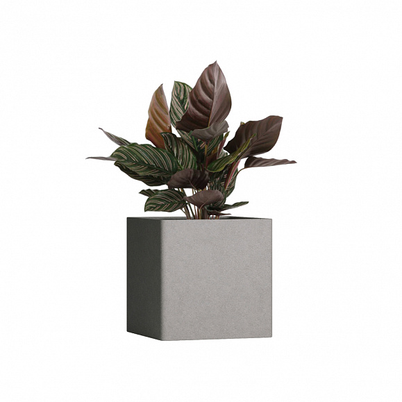 Кашпо TERRAFAKTURA Квадро 50x50x50 Cool grey фото 1