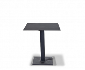 Каффе интерьерный стол из HPL квадратный 70х70см, цвет серый гранит