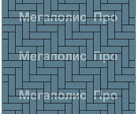 Тротуарная плитка Выбор Паркет Б.4.П.6 Синий Гранит