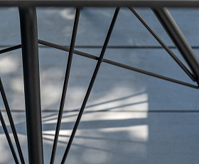 Обеденная группа Форли 4SIS на 4 персоны, квадратный стол, цвет "серый гранит"