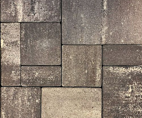 Тротуарная плитка Artstein Инсбрук Альпен 40 мм Color Mix Умбра