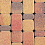 Тротуарная плитка Сиян Классико П17-6 60 мм ColorMix Гранит Осень