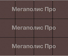 Тротуарные плиты Выбор Квадрат Б.1.К.8 300х300х80 мм Стандарт Коричневый