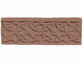 Карниз "Плетенка" линейный, цвет Коричневый