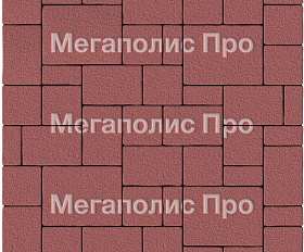 Тротуарная плитка Выбор Мюнхен Б.2. Фсм.6 60 мм гранит Красный