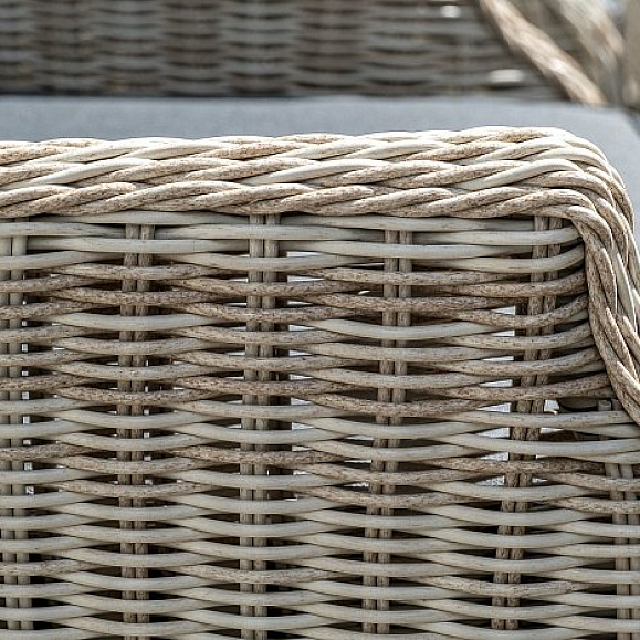 Обеденная Неаполь 4SIS группа плетеная из искусственного ротанга, цвет бежевый фото 2