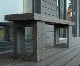 Скамья для костровой зоны SKM150 Concretika 150x35x45 см