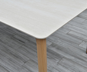 Кейптаун стол обеденный из алюминия, столешница из искусственного камня