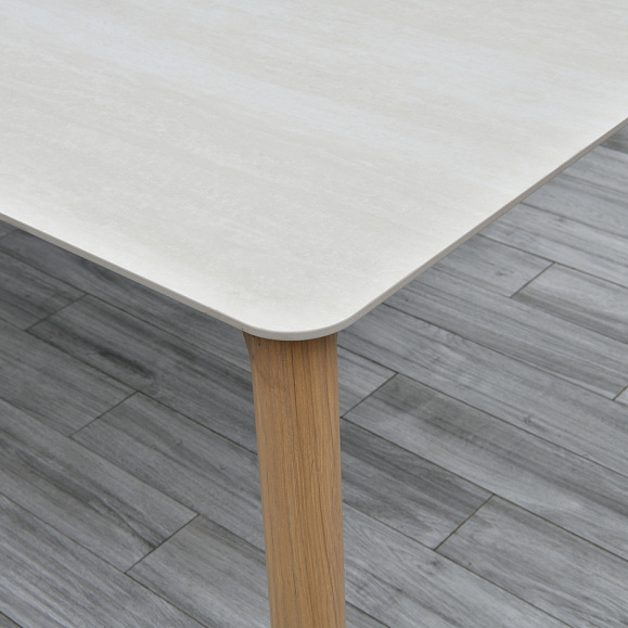 Кейптаун стол обеденный из алюминия, столешница из искусственного камня фото 6