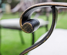 Обеденное кресло Wilhelm Royal Family из литого алюминия