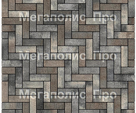 Тротуарная плитка Выбор Паркет Б.4.П.6 Листопад Гранит Старый замок