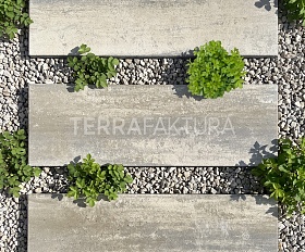 Пошаговая плита для дорожек Terrafaktura Лонго 900х300х80 мм Таежный ягель