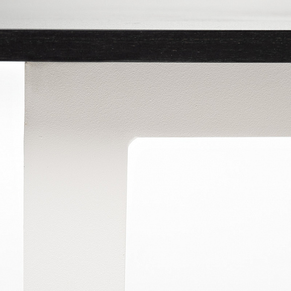 Канны журнальный столик из HPL 90х60, H40, каркас белый, цвет столешницы дуб фото 4