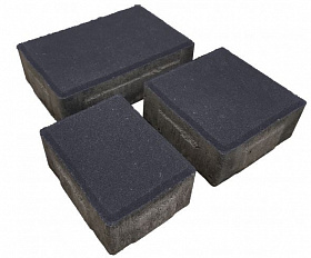 Тротуарная плитка Лидер 40 Старый Город 60 мм Черный