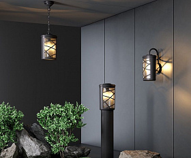 Уличный светильник Elektrostandard Premier F IP44 GL 1017F черный