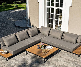 Трансформирующаяся Амальфи 4SIS лаунж-зона из алюминия, цвет графит