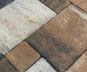 Тротуарная плитка Koldiz Колдиз 4 60 мм Оникс Коричневый