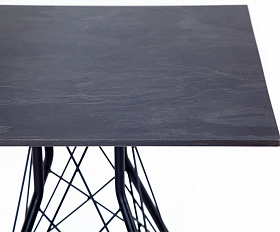 Конте интерьерный стол из HPL 70x70см, цвет серый гранит