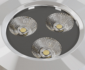 Встраиваемый светильник Flash Maytoni O044DL-L3S3K цвет Серебро