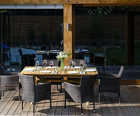 Обеденный комплект MODENA 180 см на 6 персон с креслами Joygarden