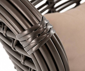 Кресло Парма 4SIS из искусственного ротанга, цвет бронзовый