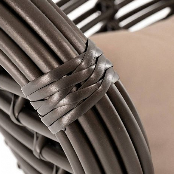 Кресло Парма 4SIS из искусственного ротанга, цвет бронзовый фото 2