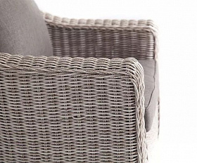 Кресло Кон Панна 4SIS из искусственного ротанга, цвет бежевый