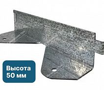 Металлический бордюр из оцинкованной стали (толщина стали 1,5 мм x2) h50, L1200, b70