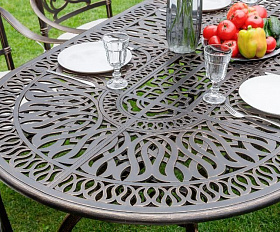 Обеденный комплект Wilhelm Royal Family из алюминия на 8 персон